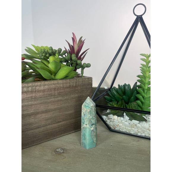 Phantom Fluorite Tower Polished Point Wand - Picture 7 of 10